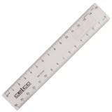 CELCO RULER METRIC 150MM CLEAR PACK 25
