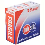 QUIKSTIK MESSAGE LABEL DISPENSER FRAGILE 76 X 29MM ORANGE BOX 90