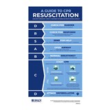 BRADY ADULT RESUSCITATION INFORMATION SIGN CPR 420 X 700MM POLYPROPYLENE