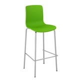 DAL ACTI CHAIR 4LEG HIGH BARSTOOL CHROME FRAME GREEN SHELL