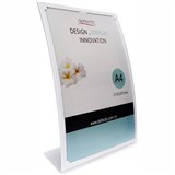 DEFLECTO ANTIGLARE CURVED SIGN HOLDER A4 WHITE