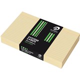 OLYMPIC RULED SYSTEM CARDS 125 X 200MM BUFF PACK 100