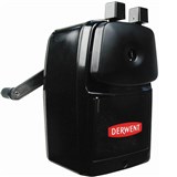 DERWENT SUPER POINT MANUAL DESK PENCIL SHARPENER 1HOLE BLACK