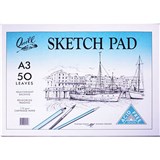 QUILL PREMIUM SKETCH PAD 110GSM 50 LEAF A3 WHITE