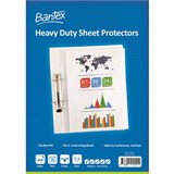 BANTEX HEAVY DUTY SHEET PROTECTORS 125 MICRON A4 CLEAR PACK 25