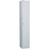 GO STEEL LOCKER 1 DOOR 305 X 455 X 1830MM SILVER GREY