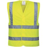 PORTWEST C470 HIVIS TWO BAND AND BRACE VEST YELLOW LXL