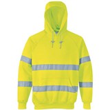PORTWEST B304 FLEECE HOODIE WITH TAPE YELLOW XL