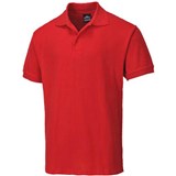 PORTWEST B210 NAPLES MENS POLO SHIRT RED L