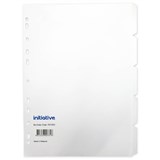 INITIATIVE DIVIDERS MANILLA 5TAB A4 WHITE