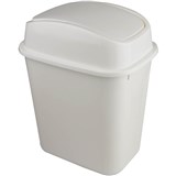 ITALPLAST SWING TOP BIN 15 LITRE WHITE