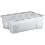 ITALPLAST STORAGE MODULAR STORAGE BOX WITH LID 10 LITRE GRAPHITE