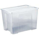 ITALPLAST STORAGE MODULAR STORAGE BOX WITH LID 20 LITRE GRAPHITE