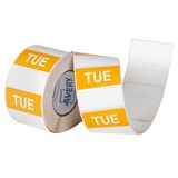 AVERY 937337 REMOVABLE DAY LABEL TUESDAY 40 X 40MM YELLOWWHITE BOX 500