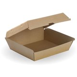 BIOPAK BIOBOARD DINNER BOX BROWN PACK 50