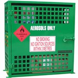 BRADY AEROSOL STORAGE CAGE 108 CAN CAPACITY GREEN