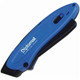 DIPLOMAT RETRACTASQUEEZE SAFETY KNIFE 19MM BLUE