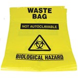 TRAFALGAR CLEANUP BIOHAZARD BAG 450 X 750MM YELLOW