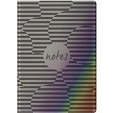 COLLINS BRILLIANCE NOTEBOOK RULED 192 PAGE A5 METALLIC SILVER