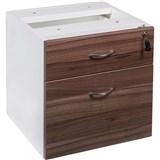 OM PREMIER FIXED DESK PEDESTAL 2DRAWER LOCKABLE 464 X 400 X 450MM CASNANWHITE