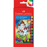 FABERCASTELL OIL PASTELS ASSORTED PACK 12