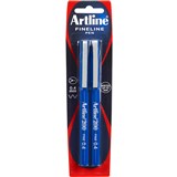 ARTLINE 200 FINELINER PEN 04MM BLUE PACK 2