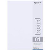 QUILL BOARD 200GSM A5 WHITE PACK 50