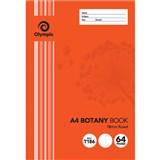 OLYMPIC T186I BOTANY BOOK 18MM RULED 55GSM 64 PAGE A4