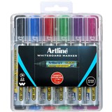 ARTLINE 577 WHITEBOARD MARKER BULLET 3MM ASSORTED HARD CASE PACK 6