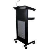 RAPIDLINE HEAVY DUTY LECTERN BLACK