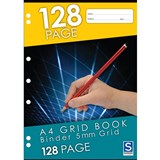 SOVEREIGN BINDER BOOK 5MM GRID 128 PAGE A4