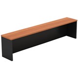 OM DESK RECEPTION HOB TOP 1800 X 300 X 380MM CHERRYCHARCOAL
