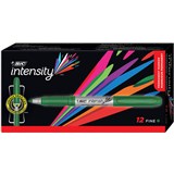BIC INTENSITY PERMANENT MARKER BULLET FINE GREEN BOX 12