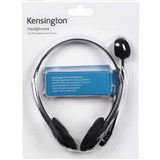 KENSINGTON LIGHT WEIGHT HEADPHONES WITH MICROPHONE BLACK