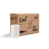 LIVI EVERYDAY HAND TOWEL ROLL 1PLY 80M WHITE CARTON 16