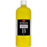 JASART BYRON ACRYLIC PAINT 1 LITRE COOL YELLOW