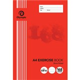 OLYMPIC E816 EXERCISE BOOK 8MM RULED 168 PAGE A4