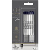 PARKER QUINKFLOW BALLPOINT PEN REFILL MEDIUM BLACK PACK 10
