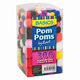 ZART BASICS POM POMS ASSORTED PACK 300