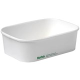 BIOPAK BIOBOARD KRAFT TAKEAWAY BASE 650ML WHITE PACK 50