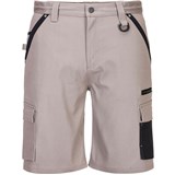 PORTWEST SLIM FIT STRETCH SHORTS SAND 132