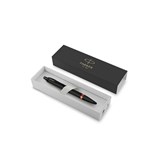 PARKER IM BALLPOINT PEN VIBRANT RINGS SATIN BLACK WITH FLAME ORANGE