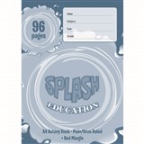 SPLASH BOTANY BOOK PLAINRULED 8MM 60GSM 96 PAGE A4