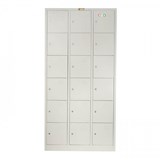 METAL LOCKER 18 DOOR WITH CAM LOCK 900 X 450 X 1850MM GREY