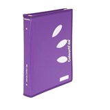 COLOURHIDE ZIPPER RING BINDER PP 2D 25MM A4 LAVENDER