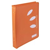 COLOURHIDE ZIPPER RING BINDER PP 2D 25MM A4 TANGERINE