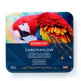 DERWENT CHROMAFLOW PENCILS FINE ASSORTED PACK 72