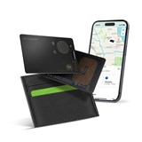 KEYSMART SMARTCARD RECHARGEABLE THIN WALLET TRACKER CARD CLEAR SMOKE