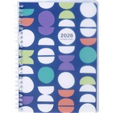 CUMBERLAND 2026 SPIRAL STUDENT DIARY WEEK TO VIEW A5 MULTICOLOURED