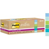 POSTIT 654R12SST SUPER STICKY NOTES 76 X 76MM RECYCLED OASIS PACK 12